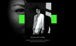 Maqueta De Sitio Web Más Creativa Para Celebridades De La Moda