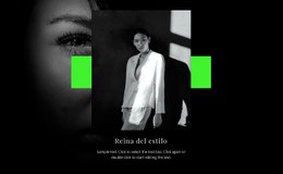 Celebridades De La Moda Plantilla De Ancho Completo