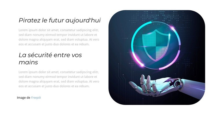 Explorez l'avenir de la sécurité Modèle