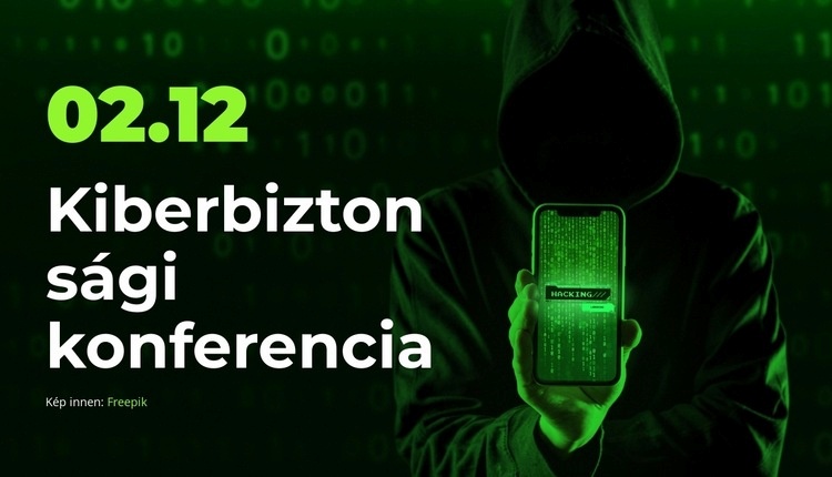 Join the Cybersecurity Conference Weboldal tervezés