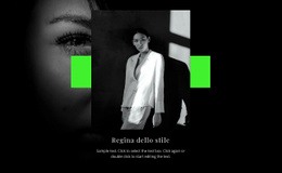 Modello Web Reattivo Per Celebrità Della Moda