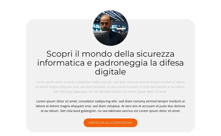 La sicurezza nelle tue mani Modello HTML