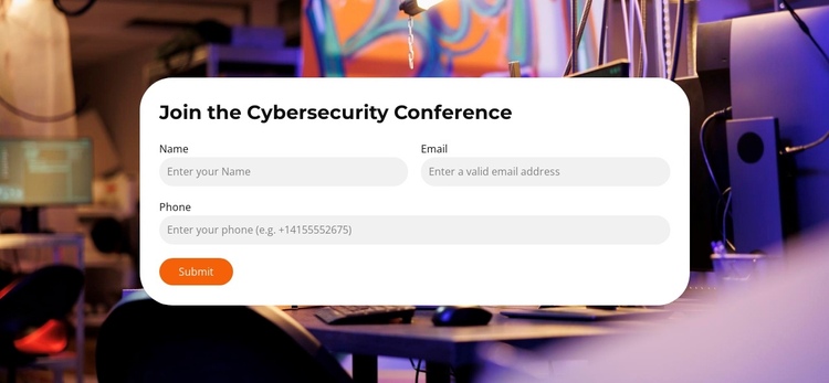 Hack the future today One Page Template