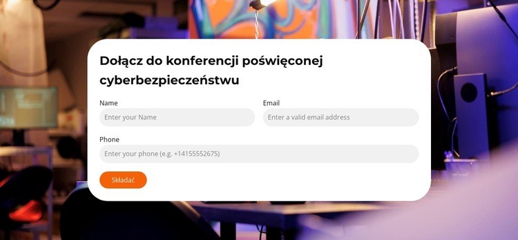 Zhakuj przyszłość już dziś Szablon