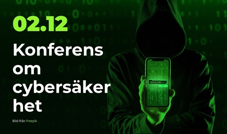 Join the Cybersecurity Conference Webbplats mall