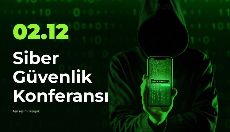 Join the Cybersecurity Conference Web sitesi tasarımı