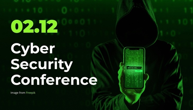 Join the Cybersecurity Conference Web Page Design