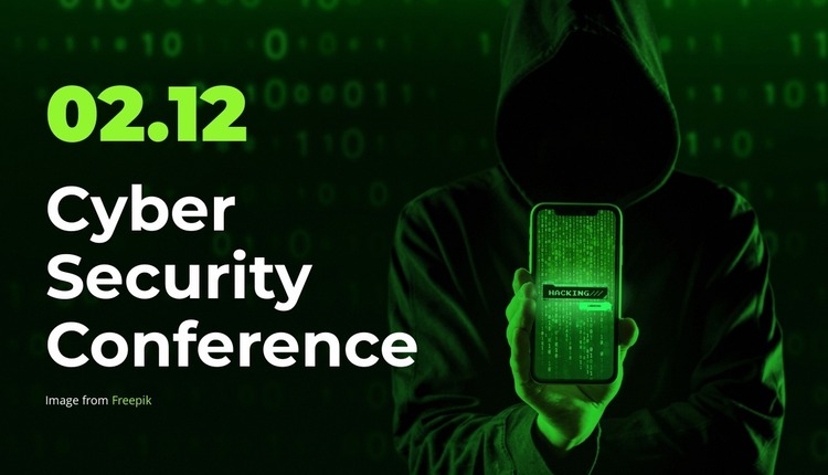 Join the Cybersecurity Conference Website Mockup