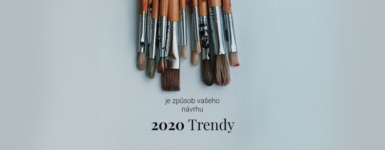 Trendy letošního roku Šablona webové stránky