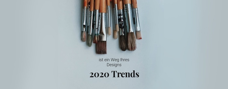 Trends in diesem Jahr Eine Seitenvorlage