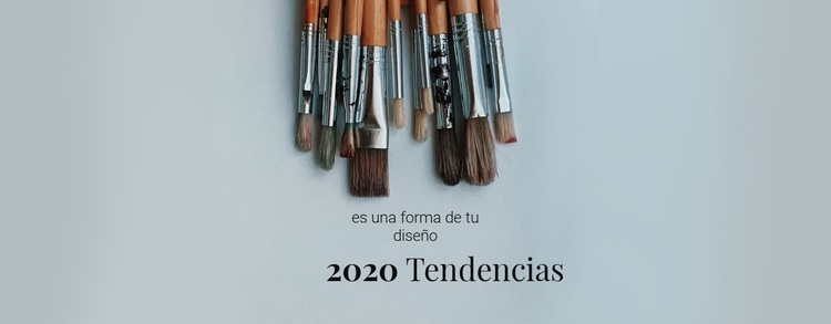 Tendencias este año Maqueta de sitio web