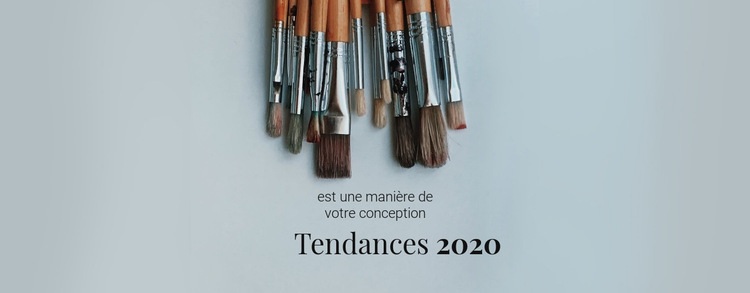 Tendances cette année Modèle HTML5