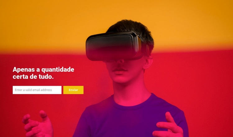  Experiências de realidade aumentada Landing Page