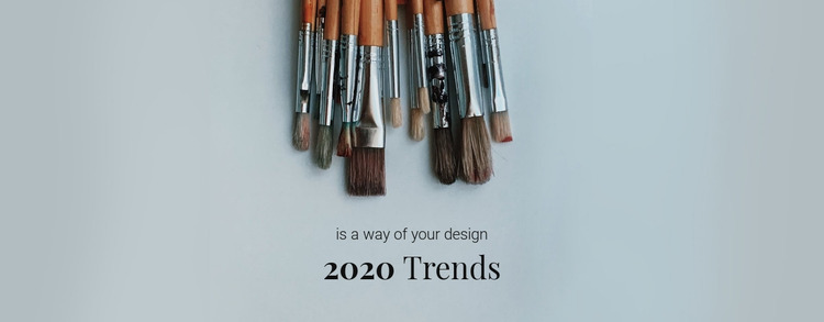Trends this year Website Mockup