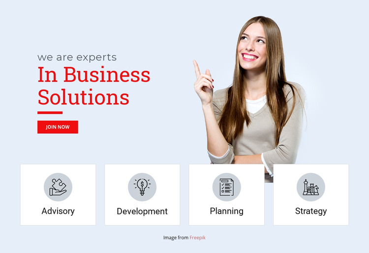 Business professional solutions Homepage Design