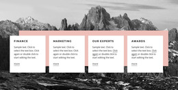 Grid Repeater On Image Background - Website Builder Template