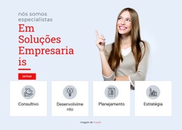 Construtor De Sites Exclusivo Para Soluções Profissionais De Negócios