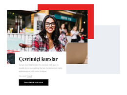 Sizin Için Çevrimiçi Kurslar Için HTML Sayfası
