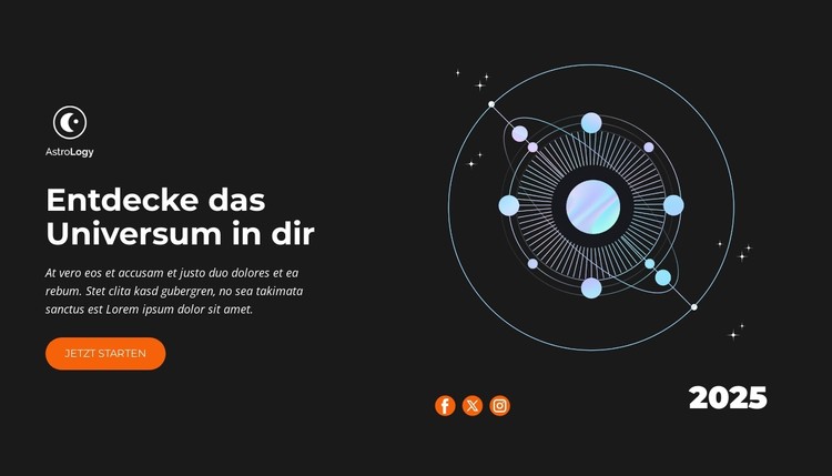 Geleitet von den Sternen CSS-Vorlage