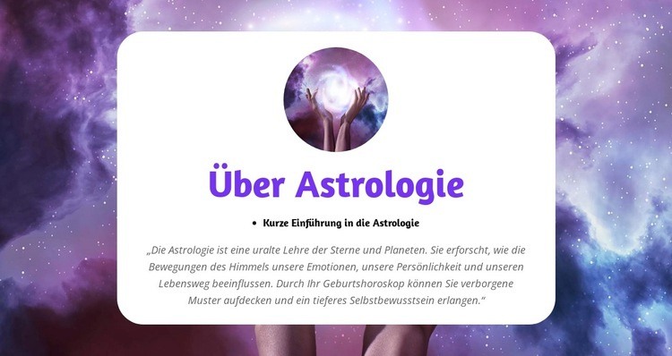 Enthüllen Sie Ihre Sternzeichen-Geheimnisse Website design