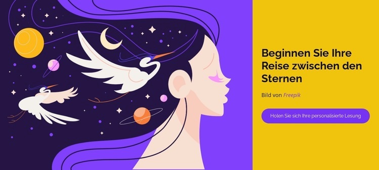 Entdecken Sie Ihr Geburtshoroskop Website design