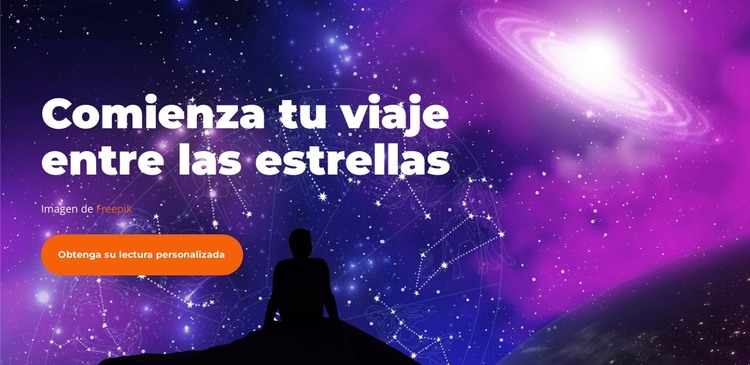 Conéctate con el universo Plantilla HTML