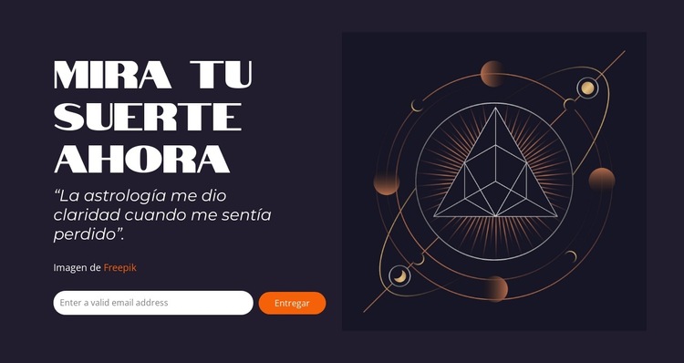 La sabiduría celestial te espera Plantilla de sitio web