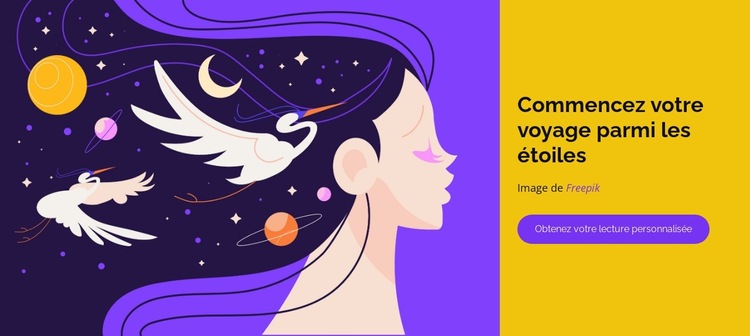 Découvrez votre thème natal Modèle de site Web