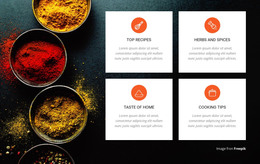 HTML Landing For Herbs And Spices