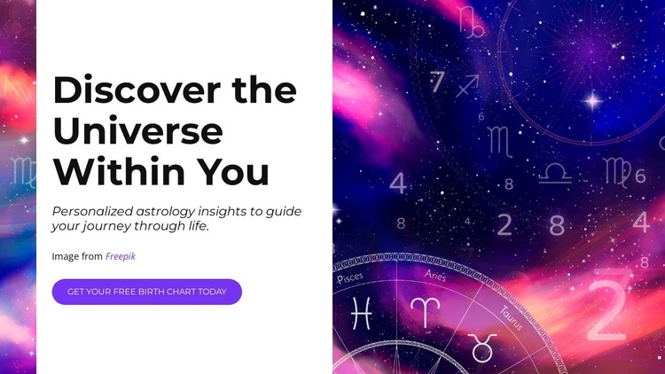 Explore Your Cosmic Path HTML5 Template