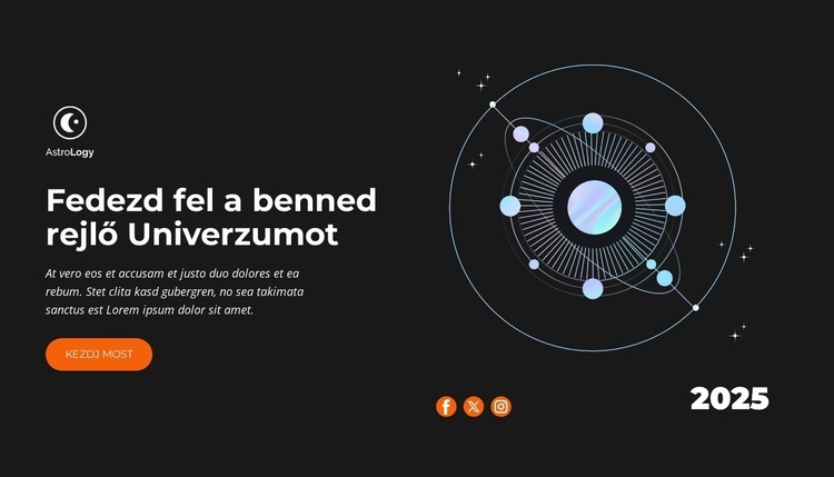 A csillagok vezetésével HTML Sablon