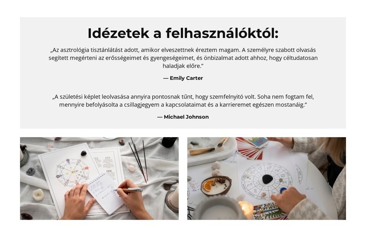 Navigálj az életben az asztrológiával Weboldal tervezés