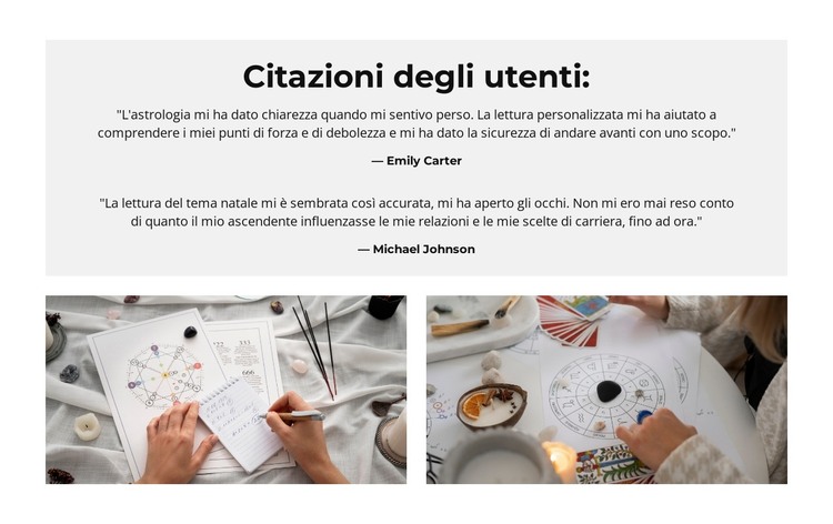 Naviga la vita con l'astrologia Modello HTML