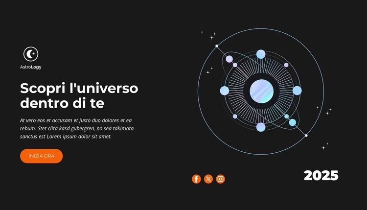 Guidati dalle stelle Modello HTML5