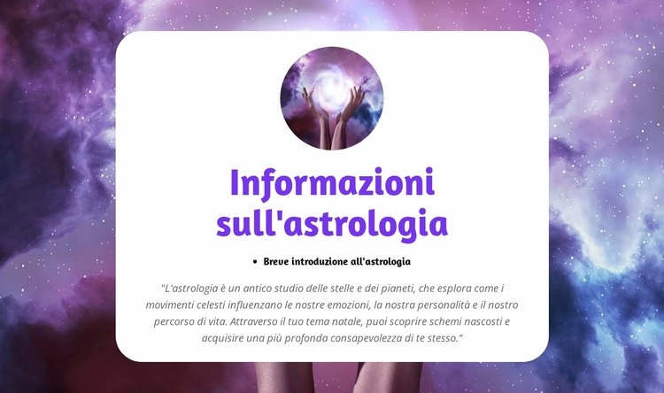 Scopri i segreti del tuo segno zodiacale Modello