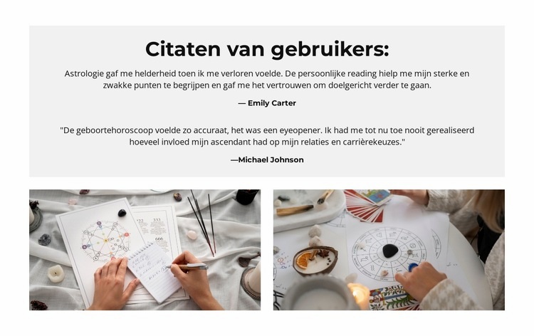 Navigeer door het leven met astrologie Sjabloon
