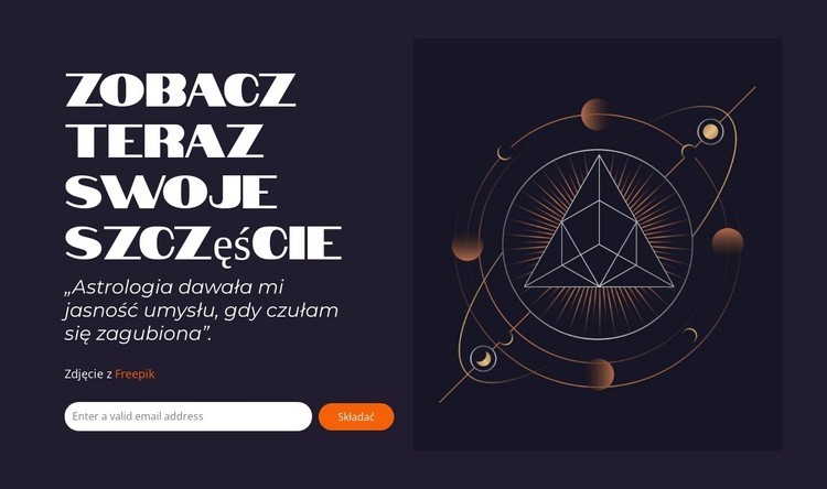 Niebiańska Mądrość Czeka Na Ciebie Projekt strony internetowej