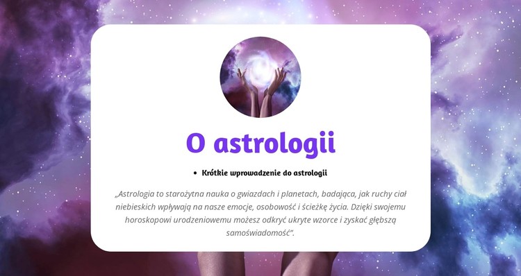 Odkryj sekrety swojego znaku zodiaku Szablon CSS