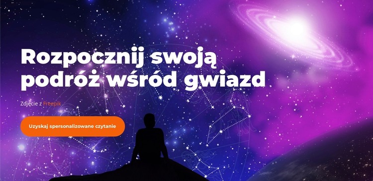 Połącz się ze Wszechświatem Szablon HTML