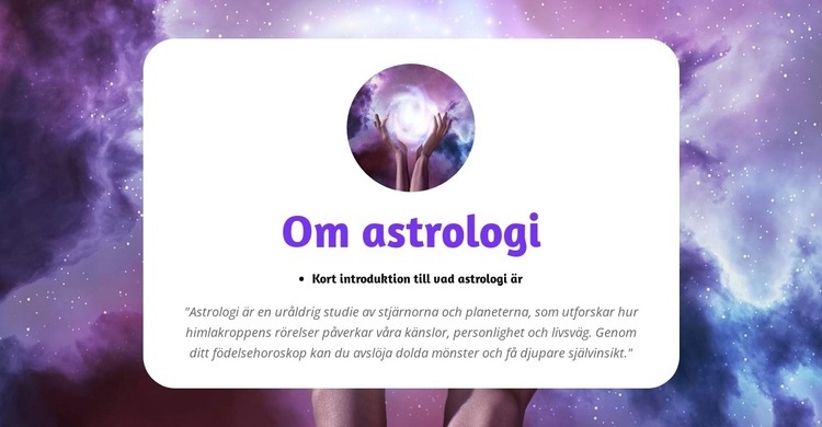 Lås upp dina stjärnteckens hemligheter Webbplats mall