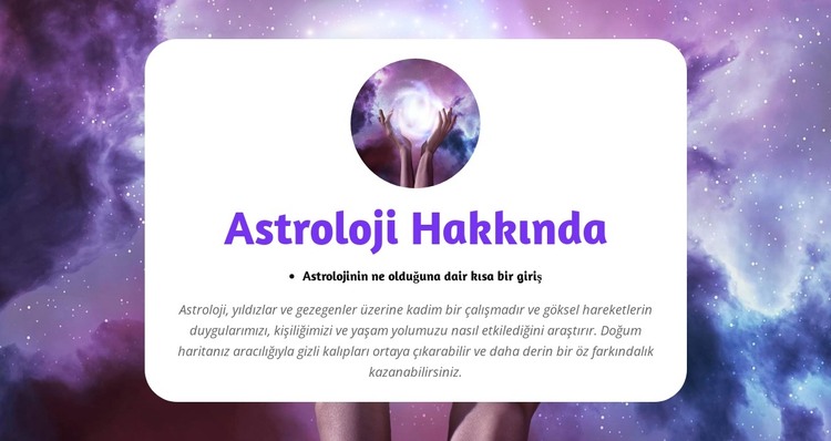 Zodyak Sırlarınızı Açığa Çıkarın HTML Şablonu