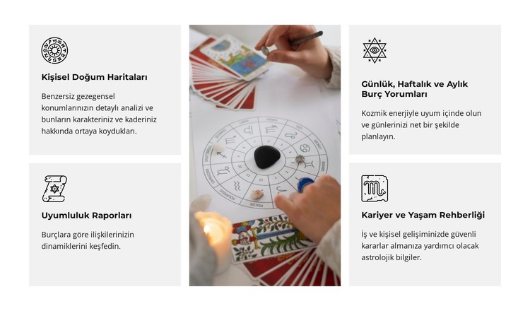 Günlük Yaşam İçin Astroloji HTML Şablonu