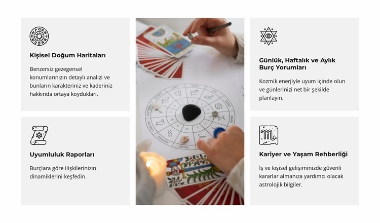 Günlük Yaşam İçin Astroloji Şablon