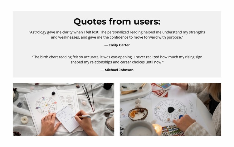 Navigate Life with Astrology Website Mockup