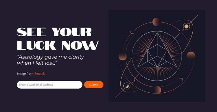 Celestial Wisdom Awaits You Landing Page