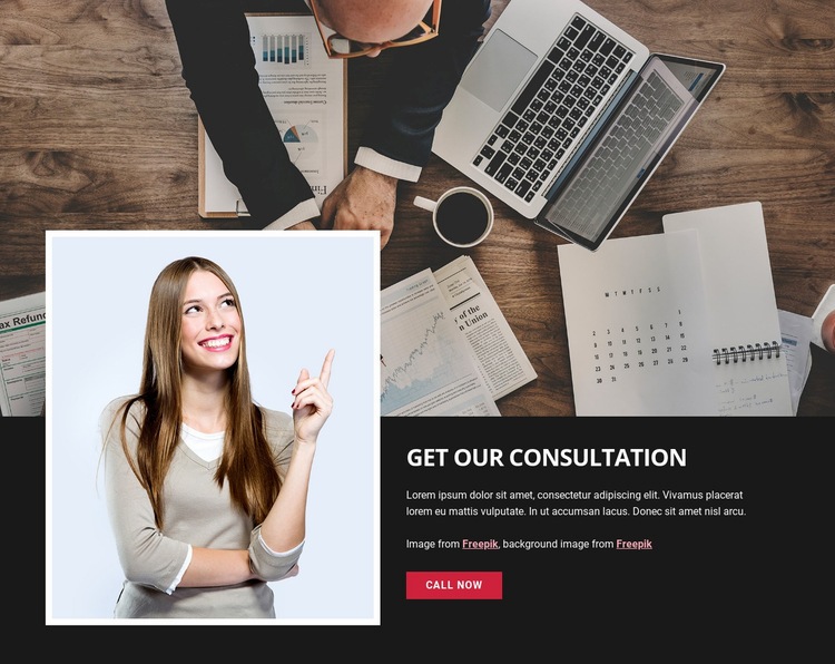 Business professional consultation Elementor Template Alternative