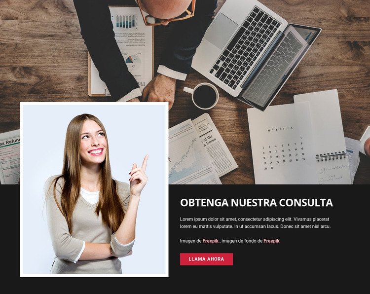 Consulta profesional empresarial Plantilla HTML