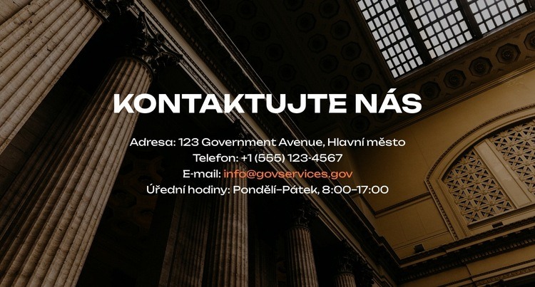 Národní rozvojová strategie Šablona webové stránky