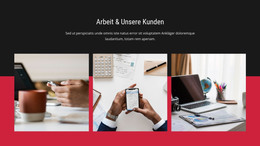 Arbeit Und Unsere Kunden - HTML-Webvorlage