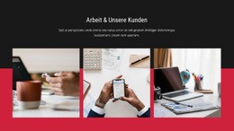 Atemberaubendes Webdesign Für Arbeit Und Unsere Kunden